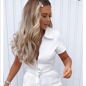 BRAND NEW NEVER WORN!! White Fox White Denim Dress